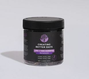 CREATING BETTER DAYS 300MG CBD/CBN/MELATONIN GUMMIES- FAT-FREE & VEGAN